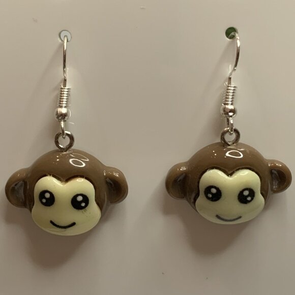 Monkey Earring, Primate Earring, Ape Earring, Monkey Jewelry, Gift Idea - Picture 7 of 7